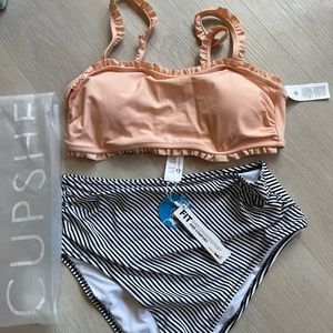 Brand new cupshe high waisted bathing suit size M
